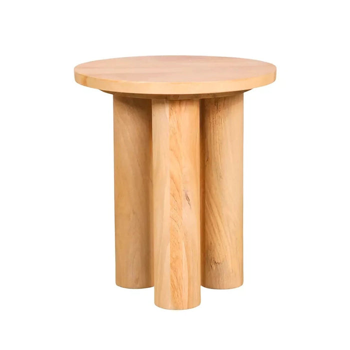 elevenpast wooden sidetable Baarlo Round Wooden Side Table PC037