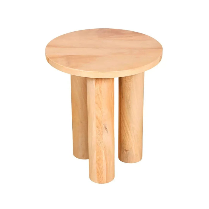 elevenpast wooden sidetable Baarlo Round Wooden Side Table PC037