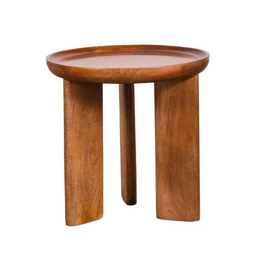 elevenpast wooden sidetable Tripodos Round Walnut Side Table PC070