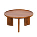 elevenpast wooden coffee table Tripodos Round Walnut Coffee Table PC071