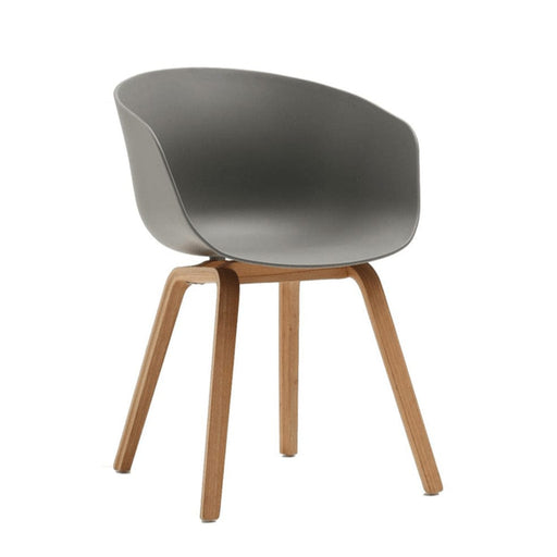 elevenpast Grey Camden Dining Chair - Polypropylene and Wood PC125PNAT27GR