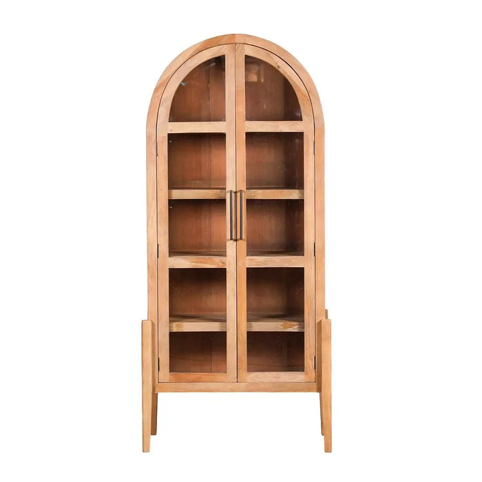 elevenpast wooden Storage Cabinets & Lockers Marion Acacia Wood Display Cabinet PC146