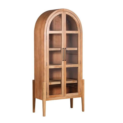 elevenpast wooden Storage Cabinets & Lockers Marion Acacia Wood Display Cabinet PC146