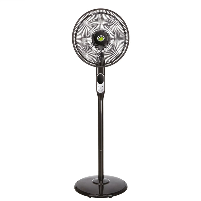 elevenpast standing fan Black Solent DC Pedestal Fan – Black or White Remote Control Stand Fan PEDFANB400 6009210047557