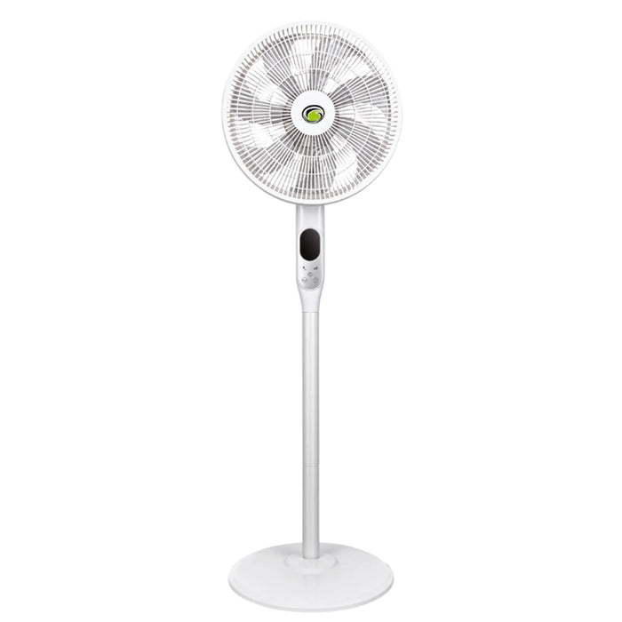elevenpast standing fan White Solent DC Pedestal Fan – Black or White Remote Control Stand Fan PEDFANW400 6009210047373