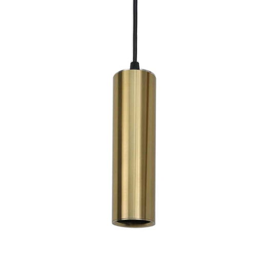 elevenpast Pendant Satin Brass Tuve Pendant Light in Black, White, Brass or Chrome PEN046/1 SAT BRASS 6007226081350