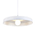 elevenpast pendant light White Drop Disc Pendant Light - Black | White PEN099 WHITE 6007226013672