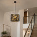 elevenpast pendant light Sand Black and Gold Geometric Metal Pendant Light – 40cm PEN143 SAND BLACK 6007226092448