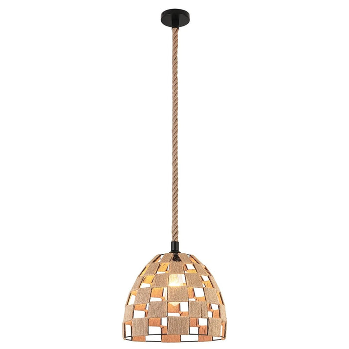 elevenpast pendant light Bay Woven Hemp Rope Pendant Light PEN144 HEMP 6007226090055