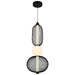 elevenpast pendant light Meshed Metal and Acrylic LED Pendant Light PEN149 SAND BLACK 6007226090147
