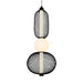 elevenpast pendant light Meshed Metal and Acrylic LED Pendant Light PEN149 SAND BLACK 6007226090147
