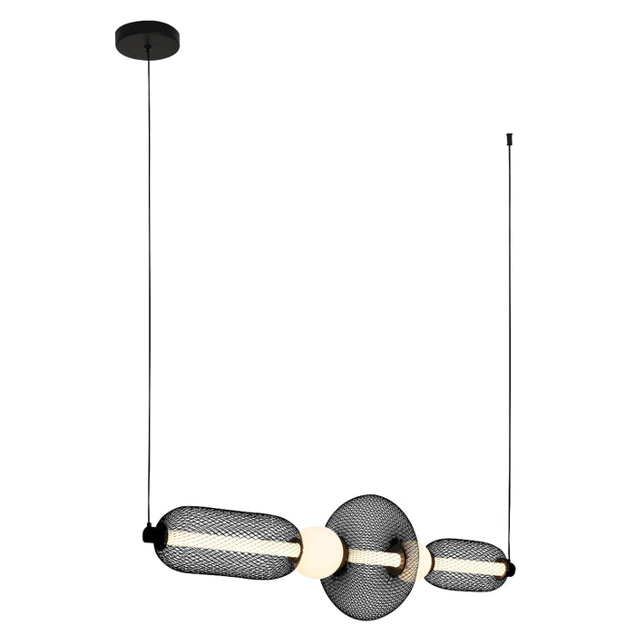 elevenpast pendant light Meshline LED Pendant Light – Sand Black PEN150 SAND BLACK 6007226090154