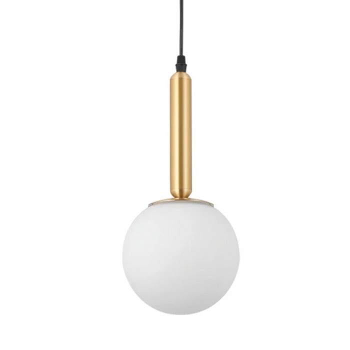 elevenpast pendant light Rhea Orb Metal and Glass Pendant Light - Brass PEN154 BRASS 6007226090277