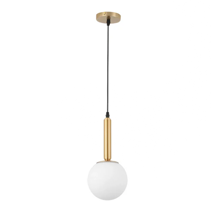 elevenpast pendant light Rhea Orb Metal and Glass Pendant Light - Brass PEN154 BRASS 6007226090277