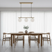 elevenpast pendant light Rhea 3 Orb Metal and Glass Pendant Light - Brass PEN155/3 BRASS