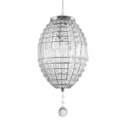 elevenpast Pendant Crater Chrome Pendant PEN167/1 CHROME 6007226048247