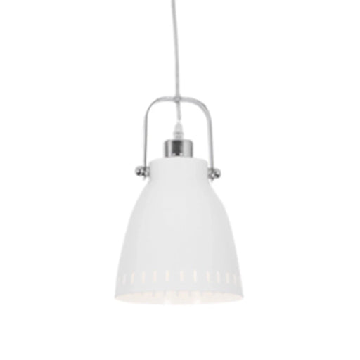 elevenpast pendant light White Giovani Polished Chrome Pendant Light - Black | Satin Nickel | White PEN187/1 6007226058598