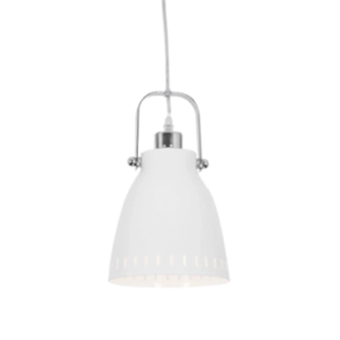 elevenpast pendant light White Giovani Polished Chrome Pendant Light - Black | Satin Nickel | White PEN187/1 6007226058598