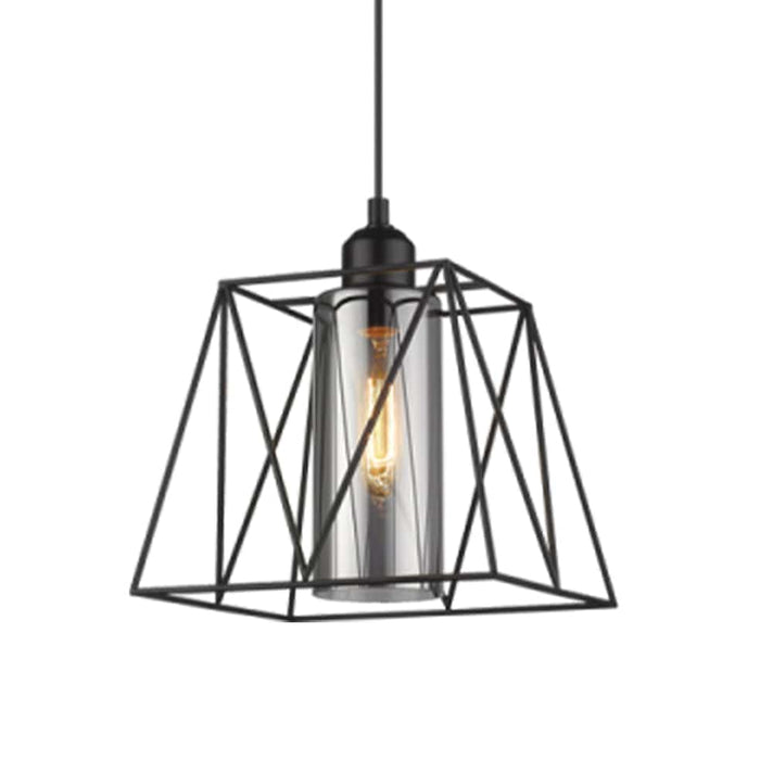 elevenpast Colton Glass Pendant Light PEN201 BLACK 6007226075823