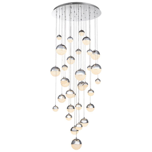 elevenpast Chandeliers Large Timberlake Ball Pendant Chandelier Light PEN248/32 CHROME 6007226074550