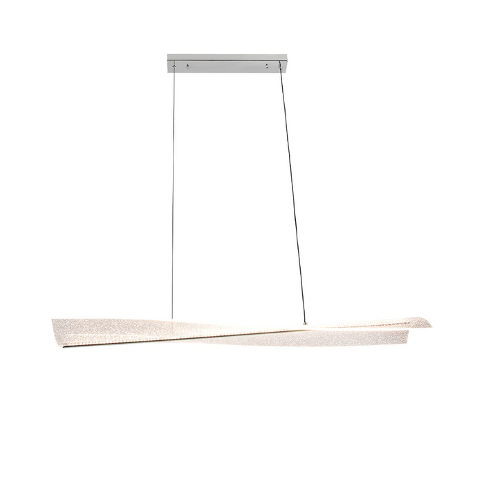 elevenpast pendant light Glitz Acrylic LED Pendant Light – Polished Chrome PEN250 CCT 6007226090482