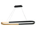 elevenpast pendant light Aurex Loop Pendant - Black and Gold PEN253 CCT 6007226090512