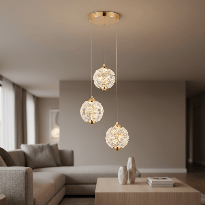 elevenpast pendant light Olympia Golden LED Cluster Pendant Light PEN257 GOLD 6007226090581
