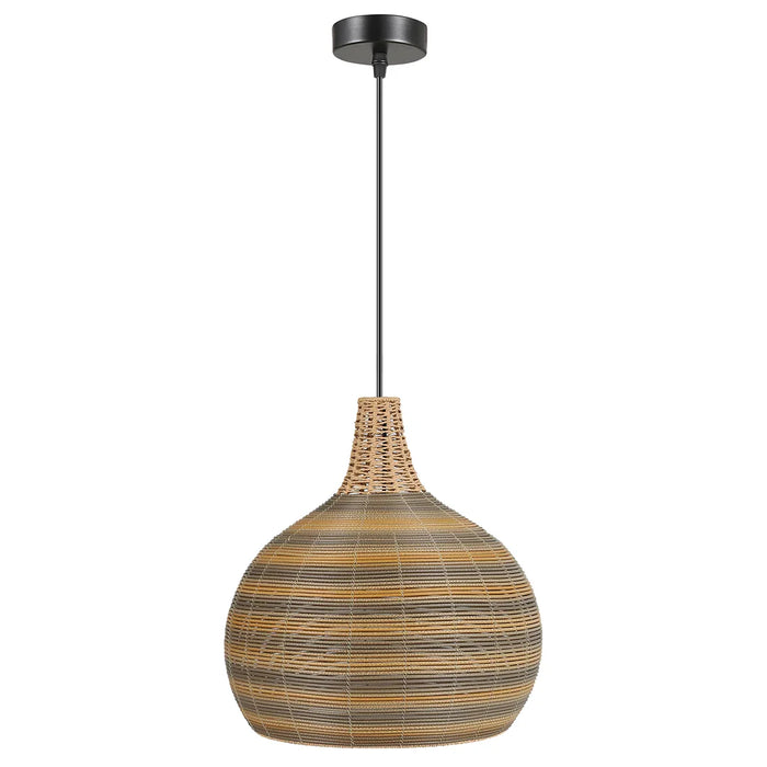 elevenpast pendant light Breeza Dome Woven Pendant Light PEN299 BK/RATTAN 6007226090727
