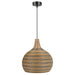 elevenpast pendant light Breeza Dome Woven Pendant Light PEN299 BK/RATTAN 6007226090727