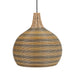 elevenpast pendant light Breeza Dome Woven Pendant Light PEN299 BK/RATTAN 6007226090727