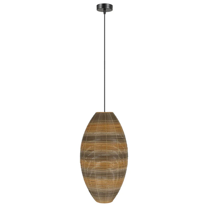 elevenpast pendant light Breeza Cocoon Woven Pendant Light PEN300 BK/RATTAN 6007226090734