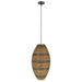 elevenpast pendant light Breeza Cocoon Woven Pendant Light PEN300 BK/RATTAN 6007226090734