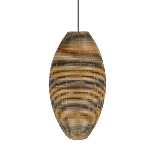 elevenpast pendant light Breeza Cocoon Woven Pendant Light PEN300 BK/RATTAN 6007226090734