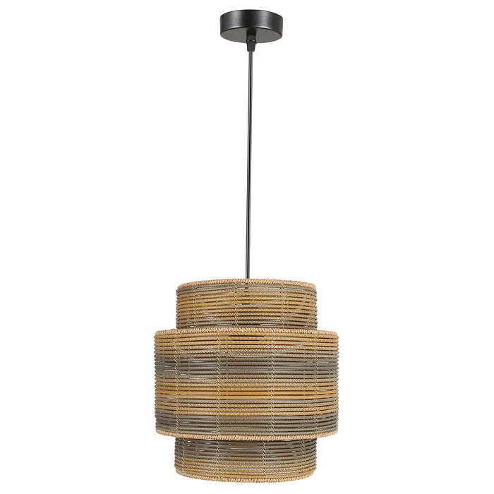 elevenpast pendant light Breeza Tower Woven Pendant Light PEN301 BK/RATTAN 6007226090741