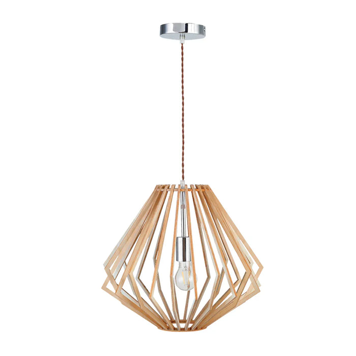 elevenpast Fizzling Bell Pendant Light PEN444 WOOD 6007226065114