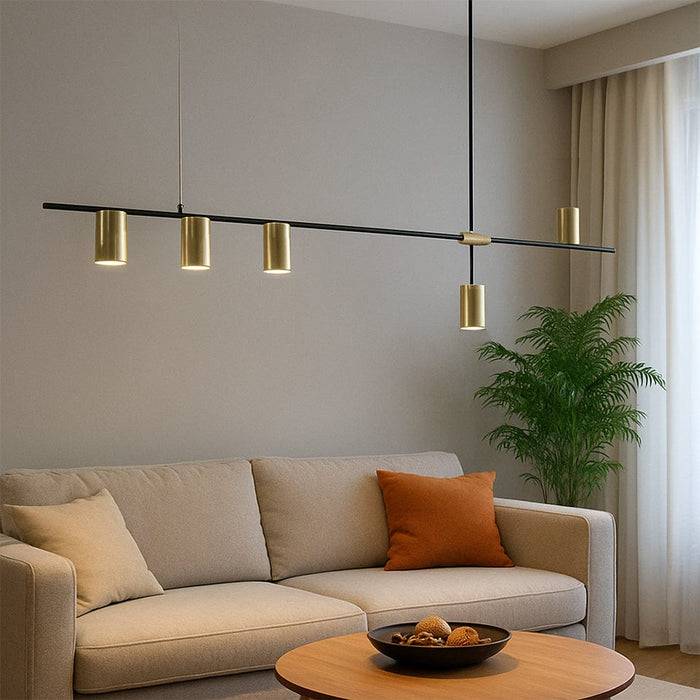 elevenpast Lighting Titanio Pendant Light Metal 5 Light