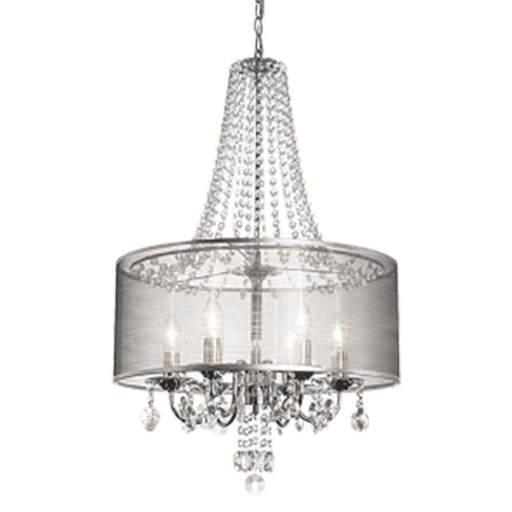 elevenpast Pendant Charade Pendant Light with Crystals and Transparent Silver Shade PEN549 CRYSTAL 6007226059953