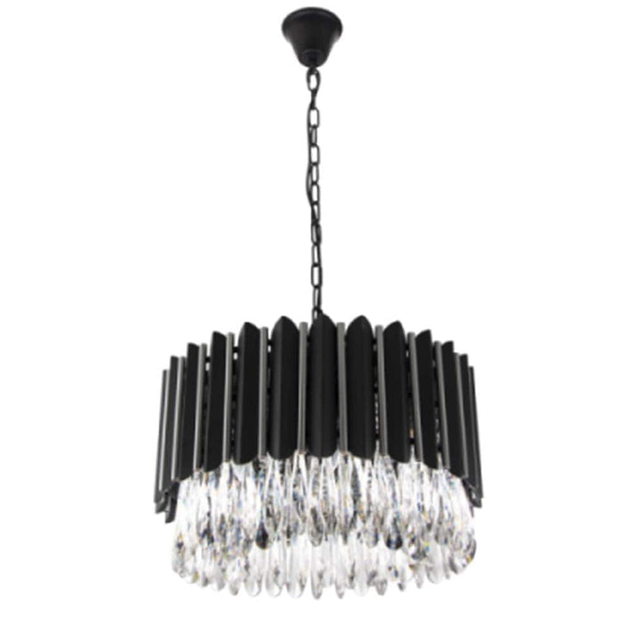 elevenpast Lighting Criostail Metal and Crystal Pendant Light PEN562 CHROME 6007226075700