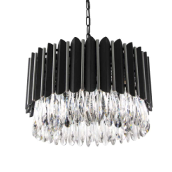 elevenpast Lighting Criostail Metal and Crystal Pendant Light PEN562 CHROME 6007226075700