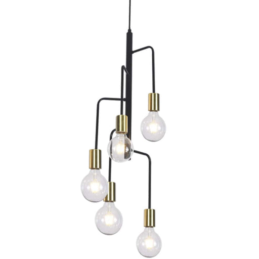 elevenpast Ceiling Light Fixtures 5 Light Cascade Pendant Light PEN564/5 BLACK 6007226075724