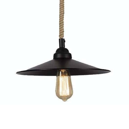 elevenpast Lighting Fixtures Nautical Rope Pendant Light PEN586 BLACK 6007226066425
