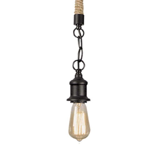 elevenpast Lighting Nord Rope Pendant Light PEN588 BLACK 6007226066449