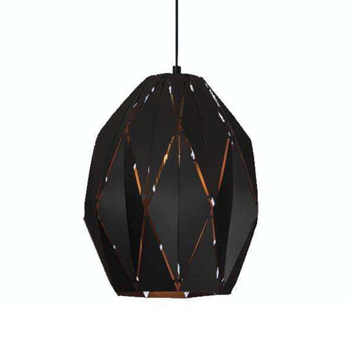 elevenpast Geo Gatsby Pendant Light Black PEN592 BLACK 6007226066647