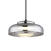 elevenpast pendant light Volta Metal and Glass LED Pendant Light - Smoke PEN616 BLACK 6007226090321