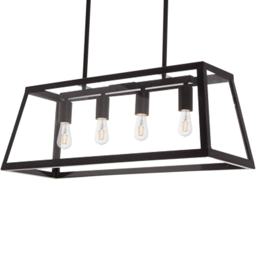 elevenpast Lighting Fixtures Large Trapezoid Pendant / Chandelier Light PEN717 BLACK 6007226060133