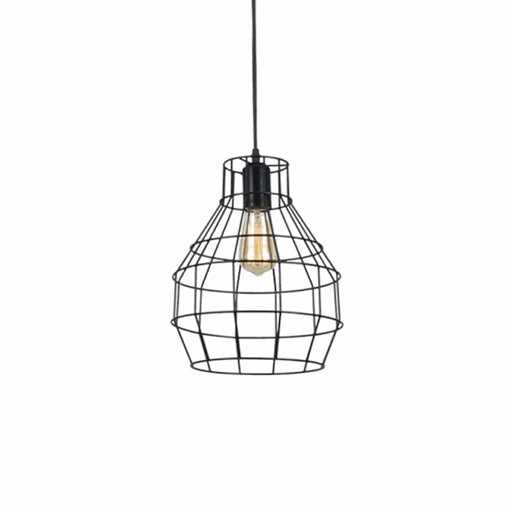 elevenpast Pendant Wire Cone Pendant Light Black PEN750/1 BLACK 6007226062953