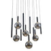 elevenpast pendant light Talos Cascade Pendant Light - Smoke PEN824/12 BK/SMOKE 6007226092387