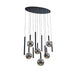 elevenpast pendant light Talos Cascade Pendant Light - Smoke PEN824/12 BK/SMOKE 6007226092387