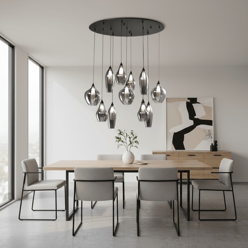 elevenpast Chandelier Galaxies 11 Light Chandelier Smokey Glass PEN847/11 SMOKE 6007226083880