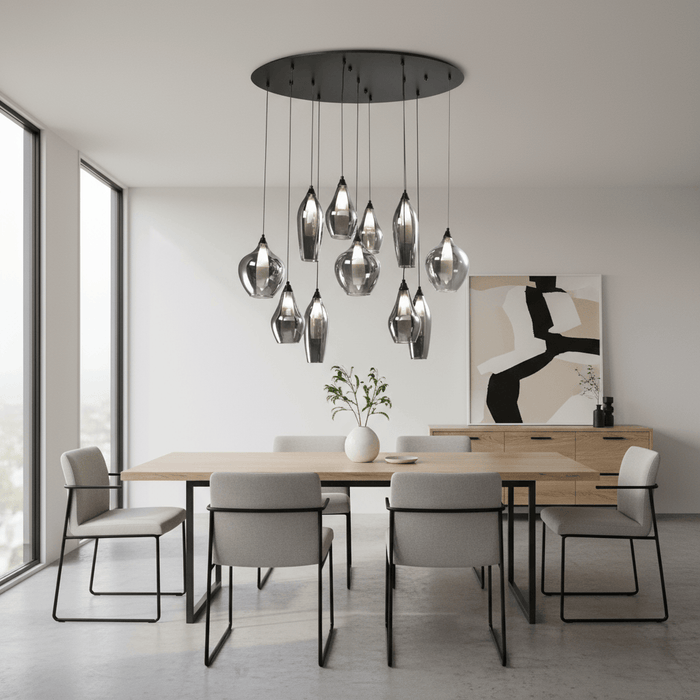 elevenpast Chandelier Galaxies 11 Light Chandelier Smokey Glass PEN847/11 SMOKE 6007226083880